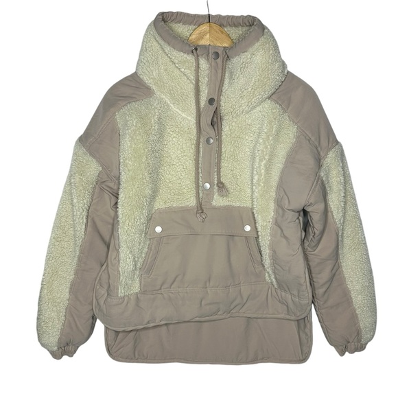 FINAL Last DAY Anthropologie Daily Practice Cream Long Sleeve Sherpa Jacket s - Picture 5 of 14